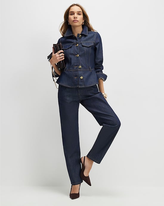 River Island Womens Slim Jeans Blue Tapered Fit Denim - Image 2