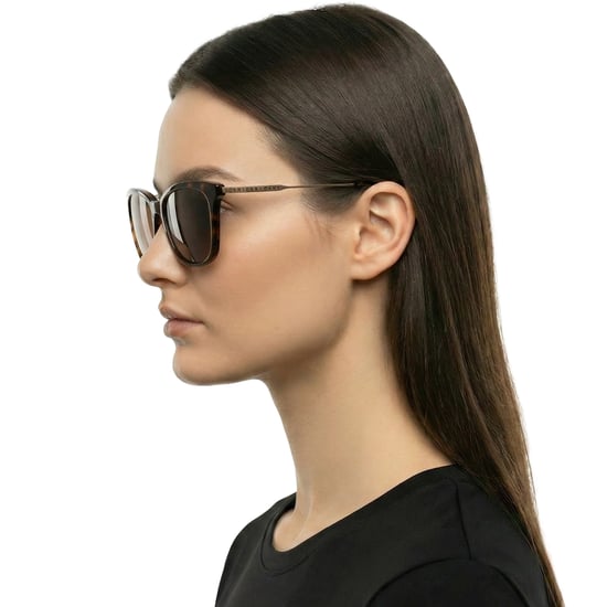 Women's Square Sunglasses with Metal Temples DK708S N - Image 6