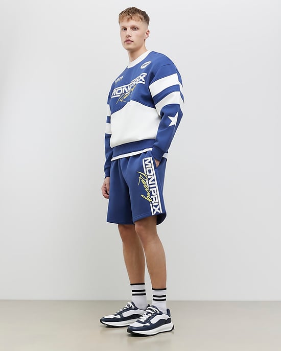 River Island Mens Shorts Navy Jort Fit Mont Prix - Image 4