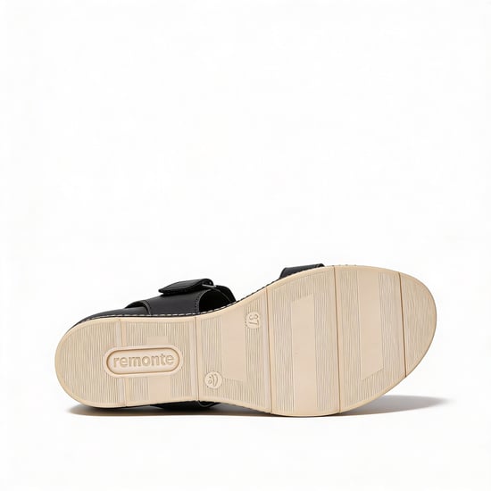 Remonte D2l53-03 Womens Wedge Sandals Black - Image 4