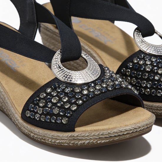 Rieker 62451-14 Womens Slingback Sandals Blue - Image 4