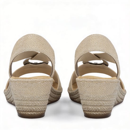 Rieker 624h6-93 Womens Slingback Sandals Beige Floral - Image 4