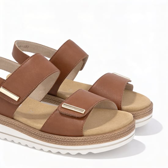 Remonte D0q59 Womens Ankle Strap Sandals Brown - Image 5