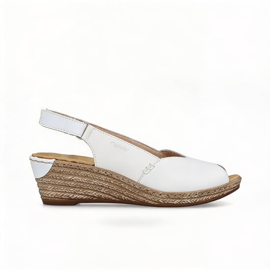 Rieker 62462-80 Womens Slingback Sandals White - Image 1