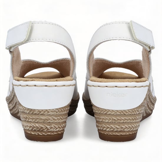 Rieker 62462-80 Womens Slingback Sandals White - Image 3