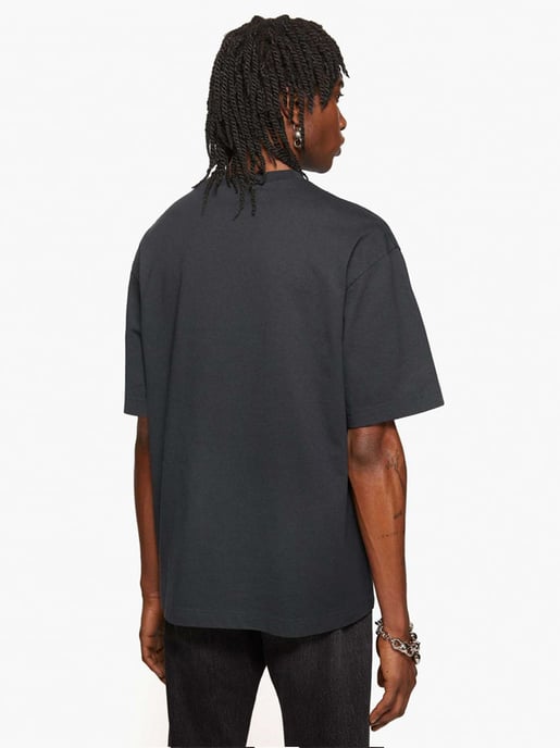 Small Logo Stamp T-Shirt in Black - Image 3