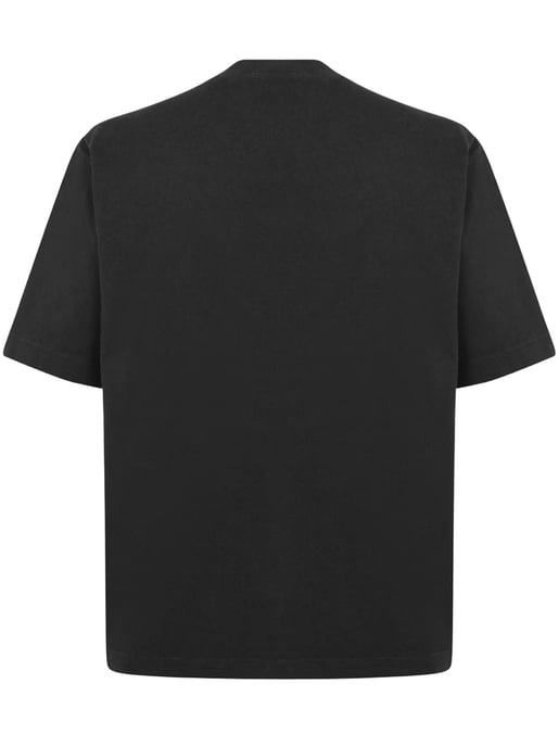 Small Logo Stamp T-Shirt in Black - Image 4