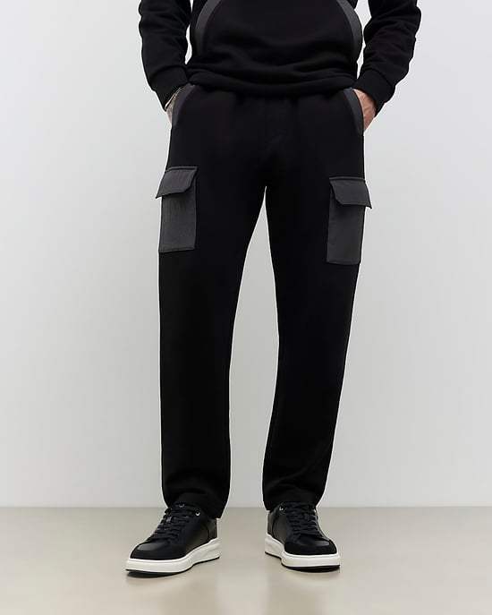 River Island Mens Joggers Black Slim Fit Luminus - Image 5