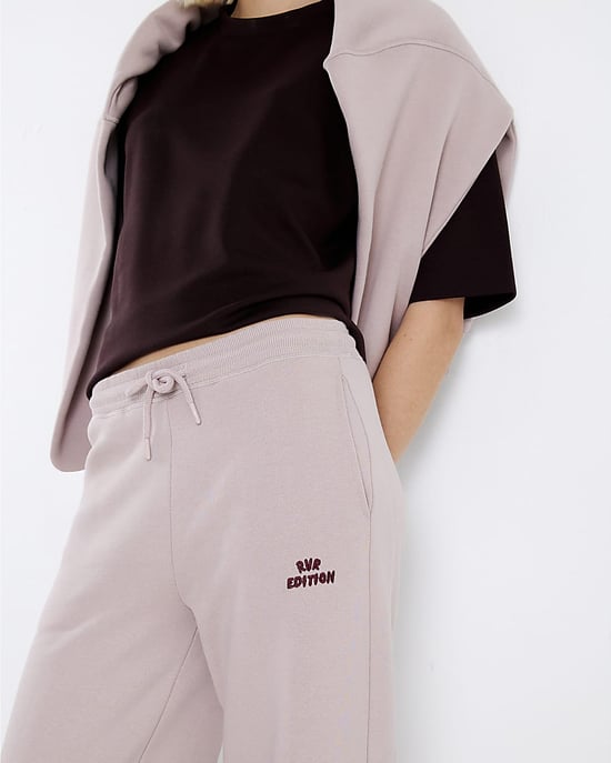 River Island Womens Joggers Pink RVR Edition Wide Leg - Image 3