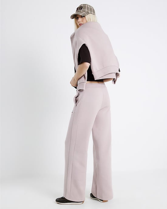 River Island Womens Joggers Pink RVR Edition Wide Leg - Image 4