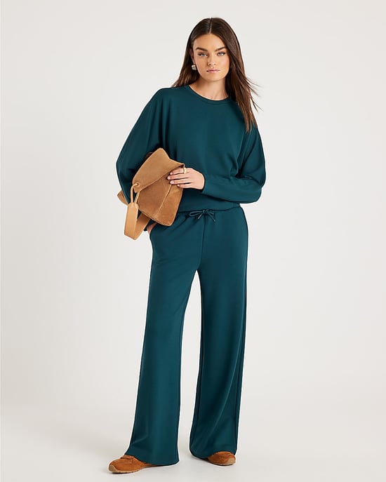 River Island Womens Sweatshirt Green Premium Batwing Sleeve - Image 2