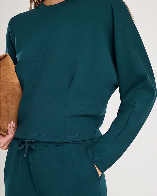 River Island Womens Sweatshirt Green Premium Batwing Sleeve - Image 4