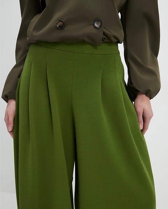 River Island Womens Trousers Khaki Balloon Leg Pleated - Image 3