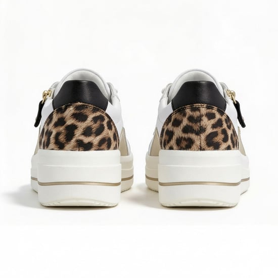 Remonte D1c01-85 Womens Casual Trainers White - Image 4