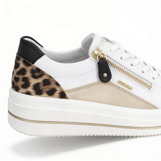 Remonte D1c01-85 Womens Casual Trainers White - Image 6