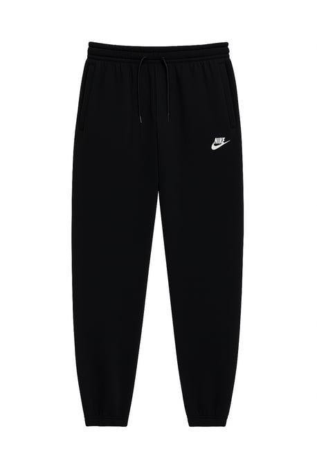 Nike Mens BB Club Fleece Joggers Black Cuffed - Image 6