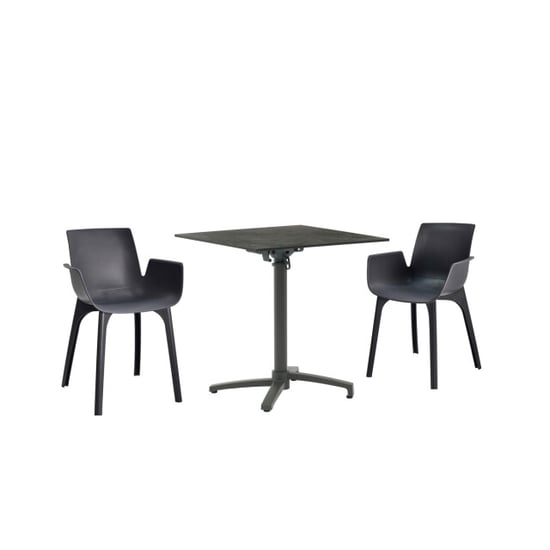 SenS-Line julia hpl bistro tafel 70x70cm antraciet - Image 4