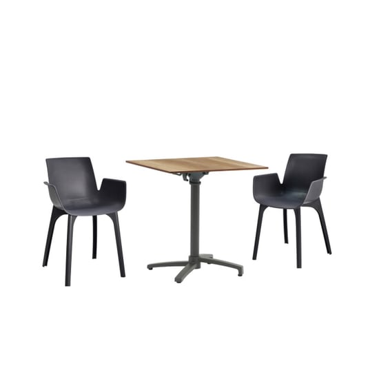 SenS-Line julia hpl bistro tafel 70x70cm houtkleur - Image 5