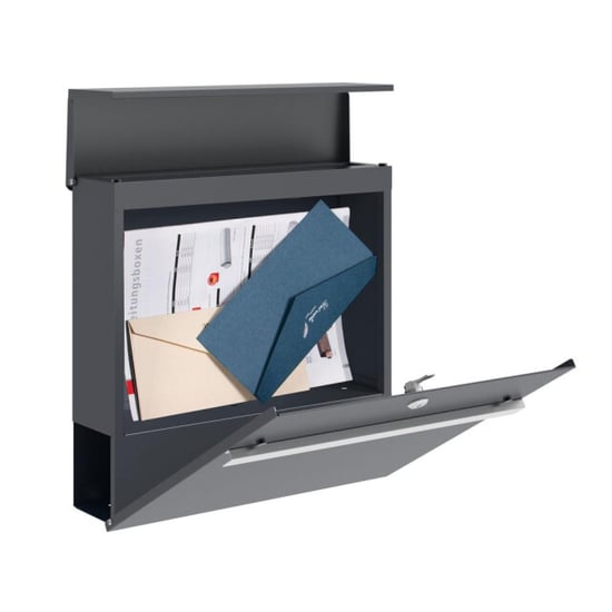 Westmann Brixa c wandbrievenbus met krantenvak met slot - - Image 5