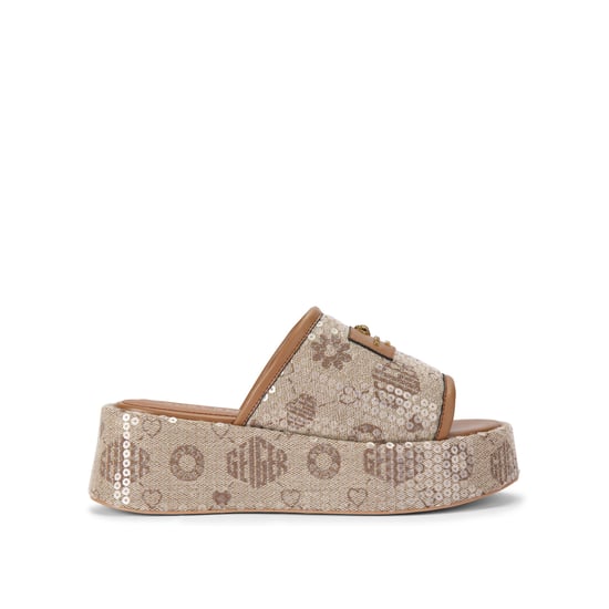 Kurt Geiger London Monogram Flatform Sandals - Image 1