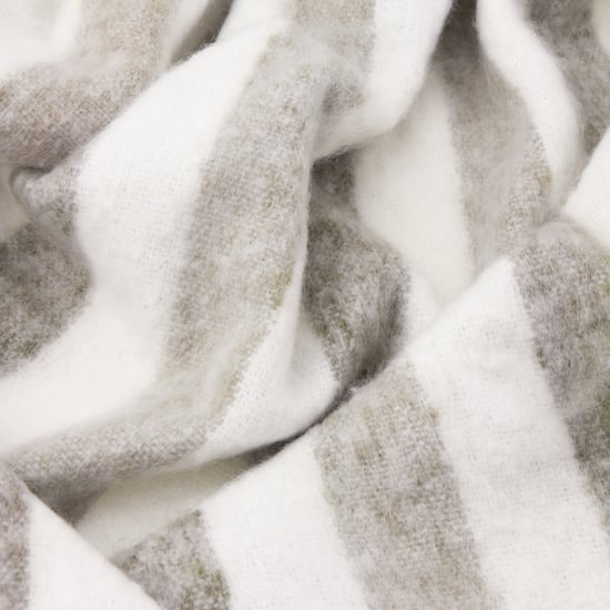 Wylder Beechwood 100% Cotton Woven Stripe Throw - Image 4