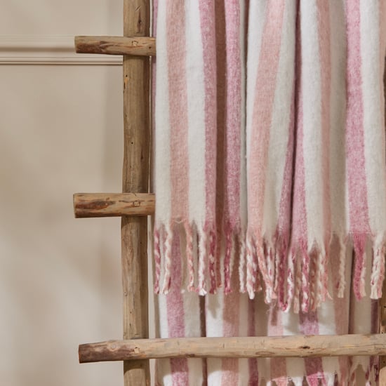 Wylder Beechwood 100% Cotton Woven Stripe Throw - Image 2