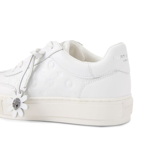 Kurt Geiger London Leather Monogram Flatform Sneakers - Image 3
