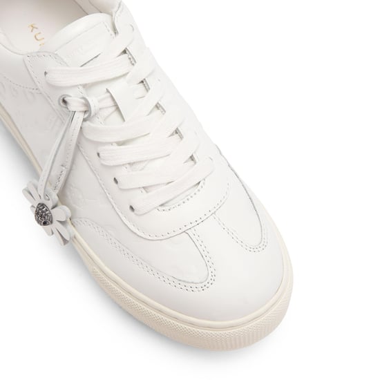 Kurt Geiger London Leather Monogram Flatform Sneakers - Image 4