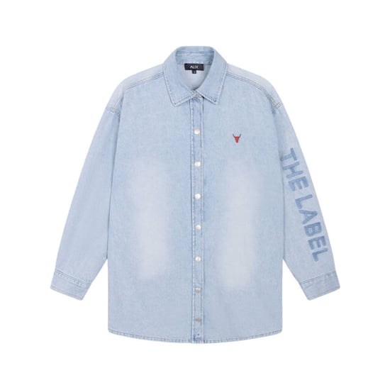 Alix The Label Flowy denim dress blue denim - Image 1