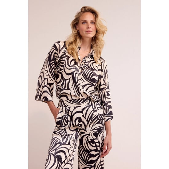 Tramontana Blouse print black & stone - Image 3