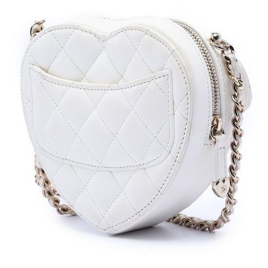Pre-owned Mini Lambskin Cc In Love Heart Crossbody - Image 2