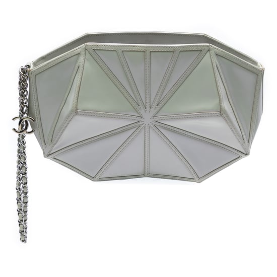 Tweedehands Pareloverse Lamsleer Midnight Swim Pols Clutch - Image 2