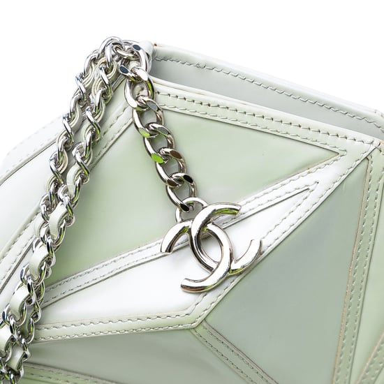 Tweedehands Pareloverse Lamsleer Midnight Swim Pols Clutch - Image 6