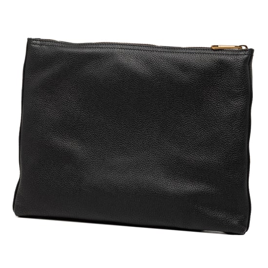 Pre-owned Medium Leather Logo Portfolio Clutch - Image 2