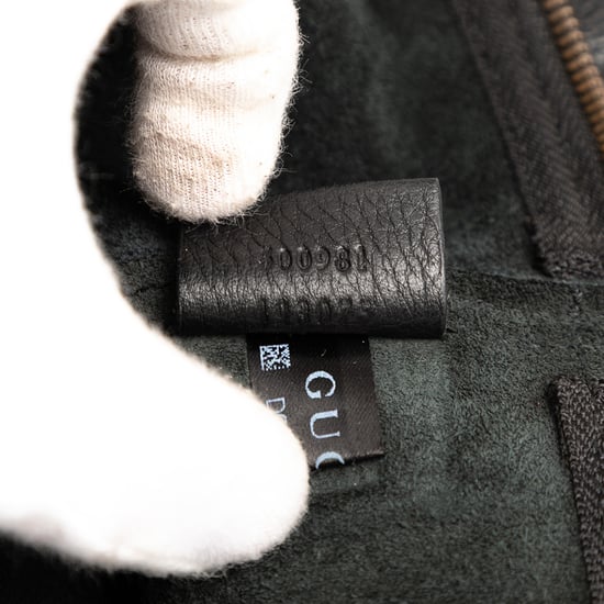 Begagnad Medium Läder Logo Portfolio Clutch - Image 6