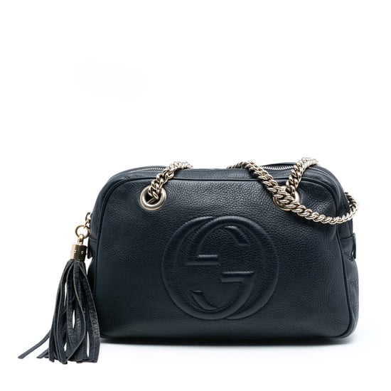 Tweedehands Leren Soho Chain Zip Schoudertas - Image 1