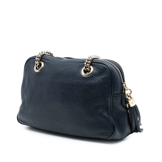 Tweedehands Leren Soho Chain Zip Schoudertas - Image 2