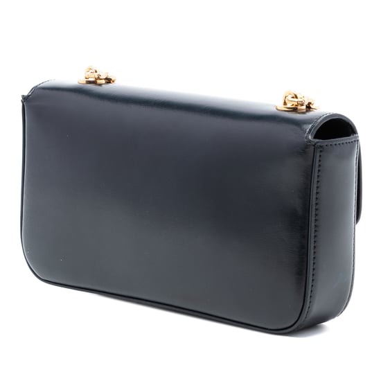 Pre-owned Smooth Calfskin Cuir Triomphe Chain Shoulder Bag - Image 2
