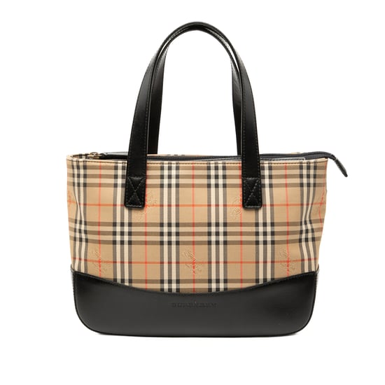 Pre-owned Haymarket Check Canvas Handbag - Image 1