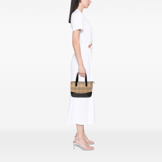 Pre-owned Haymarket Check Canvas Handbag - Image 6