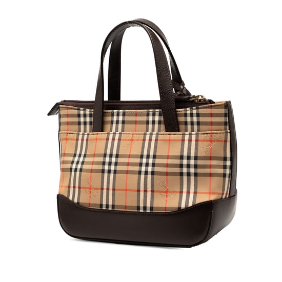 Pre-owned Haymarket Check Canvas Handbag - Image 2