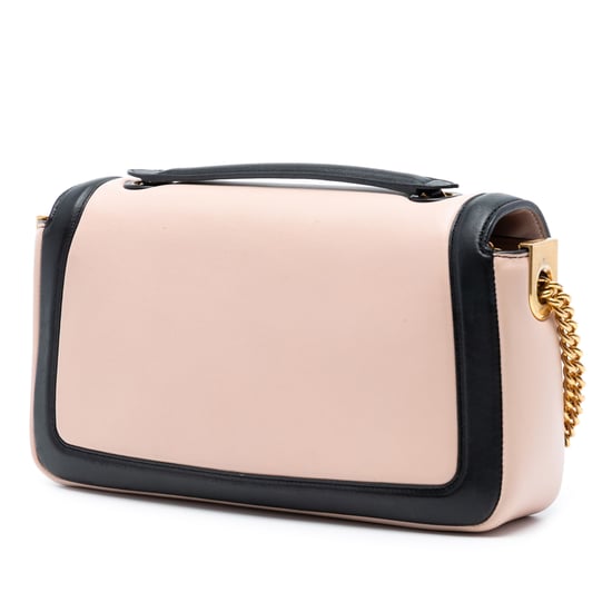 Tweedehands Bicolor Leren Ketting Midi Baguette - Image 2