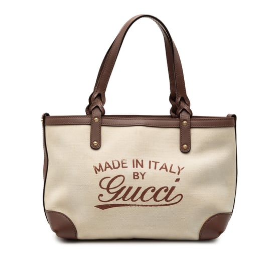 Begagnad liten canvas logo craft tote - Image 2