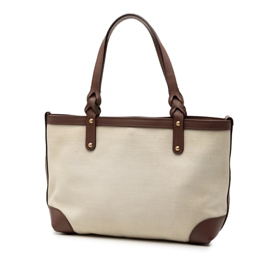 Begagnad liten canvas logo craft tote - Image 3
