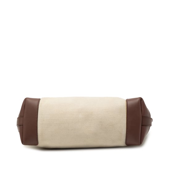Begagnad liten canvas logo craft tote - Image 4