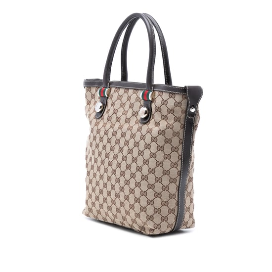 Tweedehands Medium Gg Canvas Web Wedstrijdbal Tote - Image 2