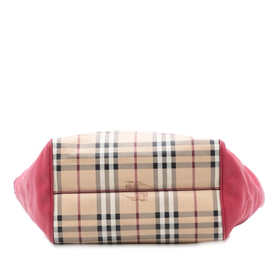 Tweedehands Canterbury Tote van gecoat canvas met Haymarket-check en lederen afwerking - Image 4