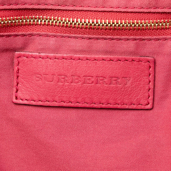Tweedehands Canterbury Tote van gecoat canvas met Haymarket-check en lederen afwerking - Image 6