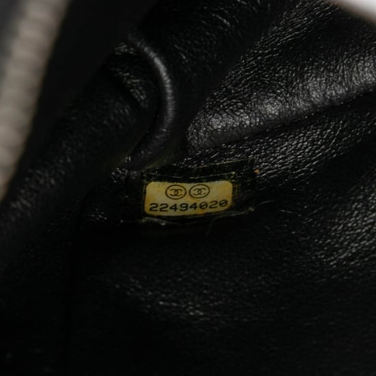 Tweedehands Tweed en Hars Ritsketting Shopper Tasche - Image 6