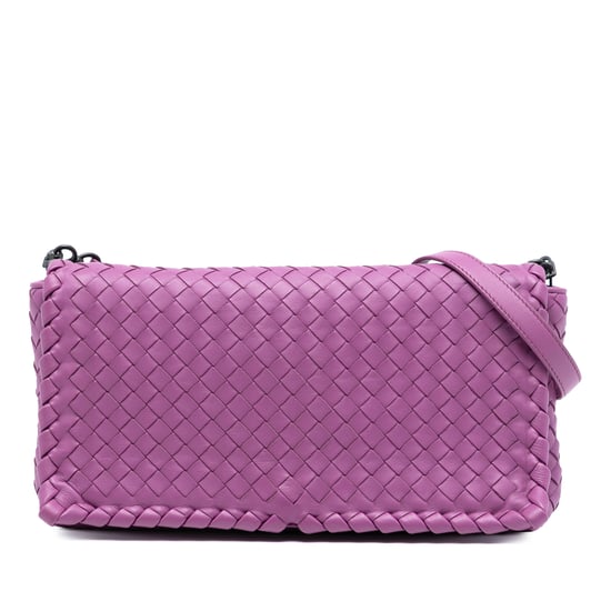 Pre-owned Nappa Intrecciato Dahlia Clutch Crossbody - Image 1